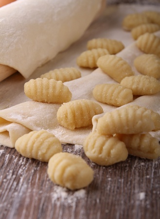 uncooked gnocchiの写真素材