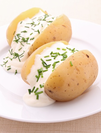 gourmet baked potatoの写真素材