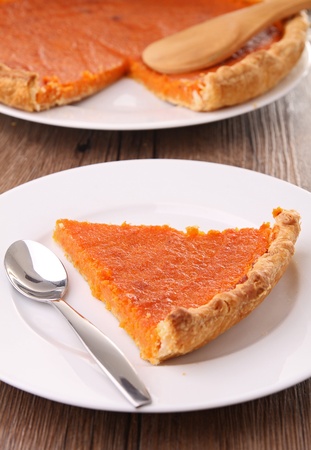 slice of pumpkin pieの写真素材