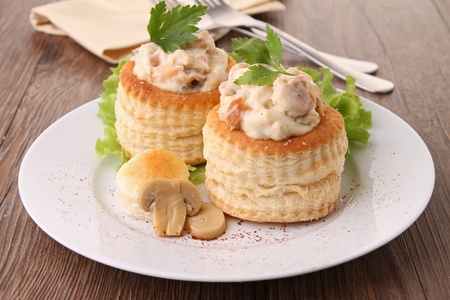 plate of vol au vent plate of vol au vent