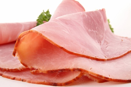 close up on hamの写真素材