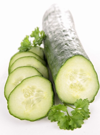 fresh cucumberの写真素材