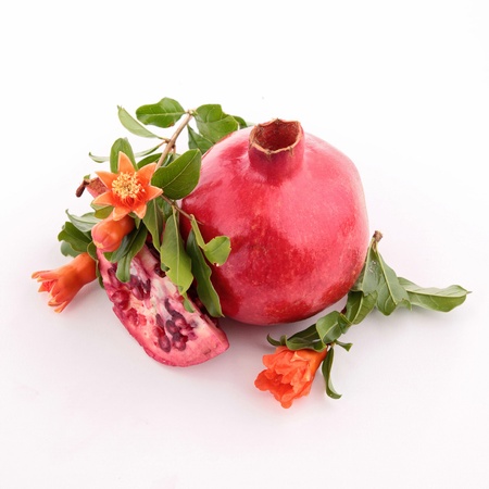 isolated pomegranateの写真素材