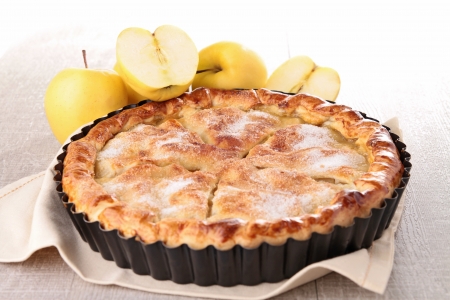 gourmet apple pieの写真素材