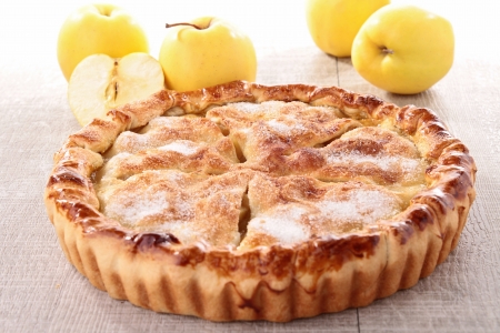 gourmet apple pieの写真素材