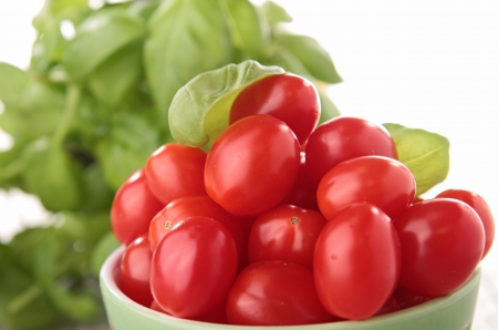 fresh cherry tomatoの写真素材