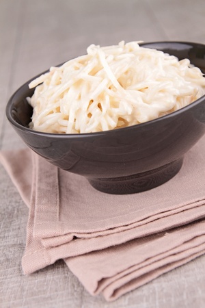 bowl of grated celeryの写真素材