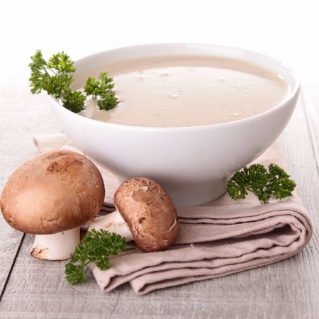 mushroom soupの写真素材