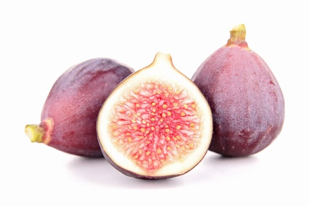 fresh fig on whiteの写真素材