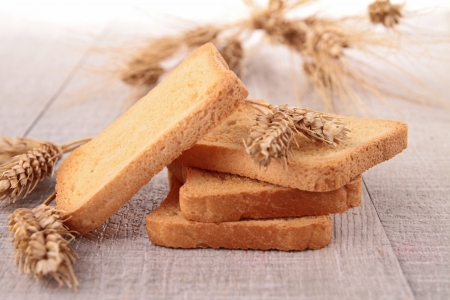 rusk and wheatの写真素材