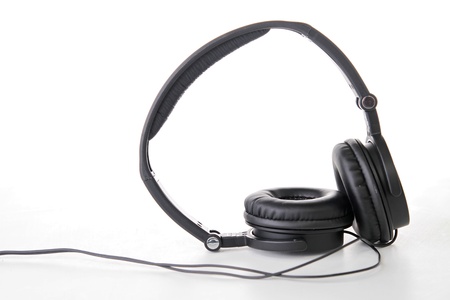 isolated earphoneの写真素材