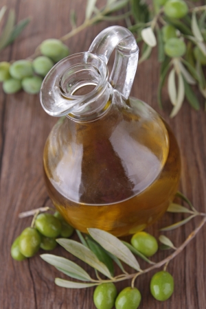 green olive and carafeの写真素材