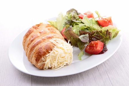 puff pastry stuffed with cheeseの写真素材