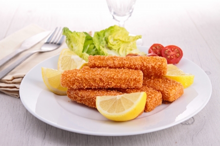 fish fingersの写真素材
