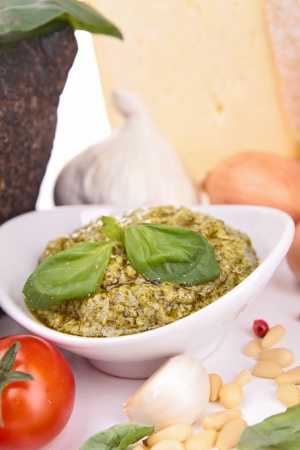 pesto sauceの写真素材