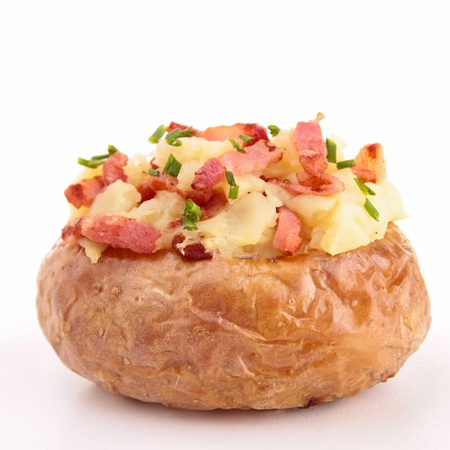 baked potatoの写真素材
