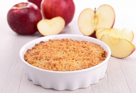 apple crumbleの写真素材
