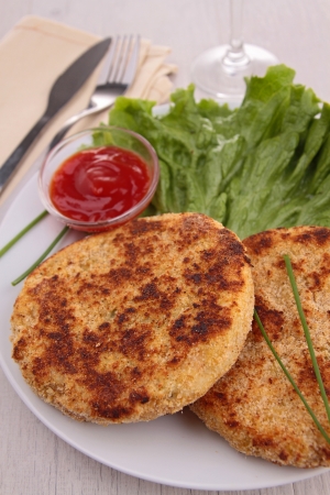 potato cakeの写真素材