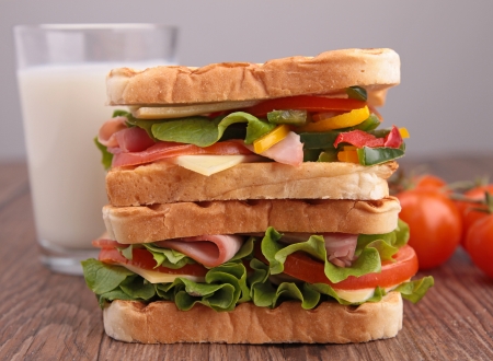 sandwich toast の写真素材
