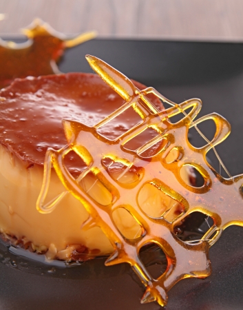 cream caramel dessertの写真素材