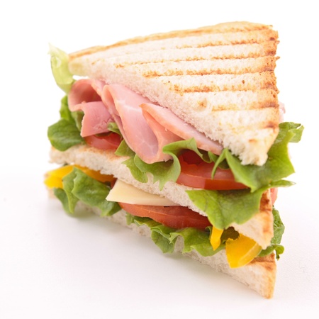 isolated sandwichの写真素材