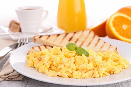 scrambled eggの写真素材