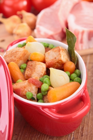 meat stew with vegetablesの写真素材