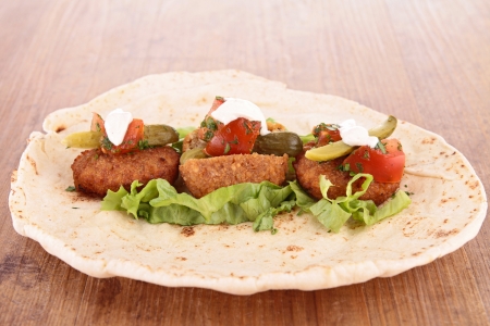 falafel sandwichの写真素材