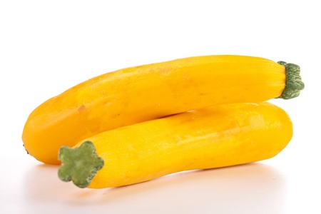 isolated raw yellow zucchiniの写真素材