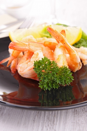 fresh shrimpの写真素材
