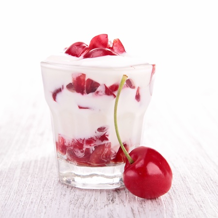cherry dessertの写真素材