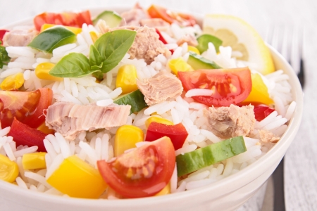 rice saladの写真素材