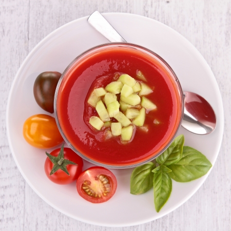 cold gazpacho soupの写真素材