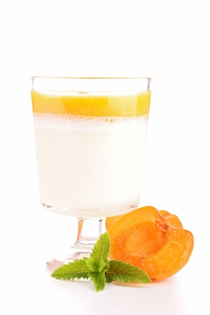 panna cotta yogurtの写真素材