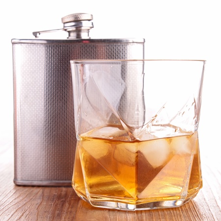 whisky and cigarの写真素材