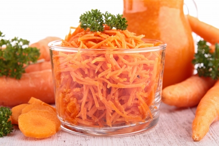 grated carrotの写真素材
