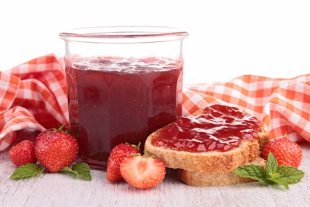 bread and jamの写真素材