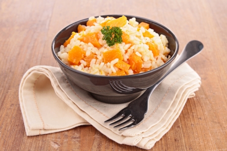 pumpkin risottoの写真素材