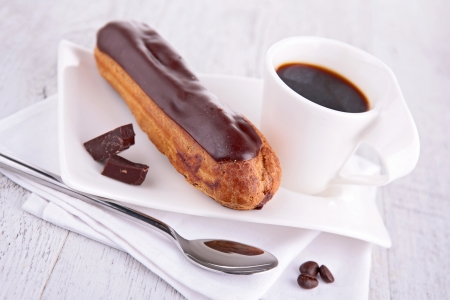 coffee cup and pastry