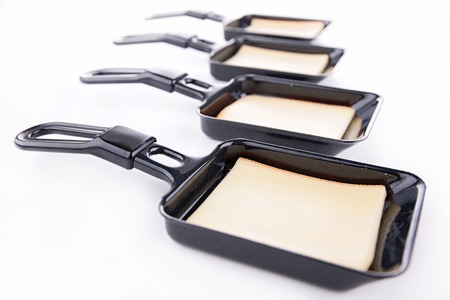 raclette trays isolatedの写真素材