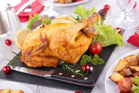 roast chickenの写真素材