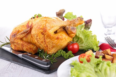 roasted chickenの写真素材
