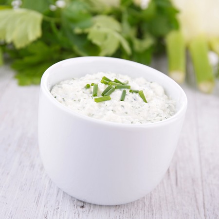 cheese cream dipの写真素材