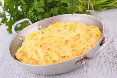 baked mashed potatoの写真素材