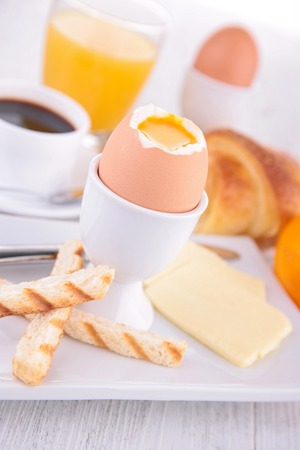 breakfast with eggの写真素材