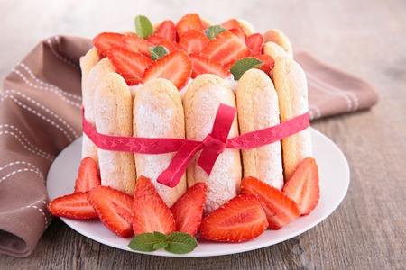 strawberry charlotteの写真素材