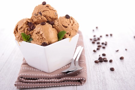 coffee ice creamの写真素材