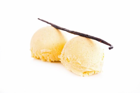 vanilla ice creamの写真素材