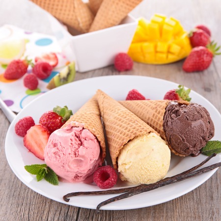 ice cream coneの写真素材