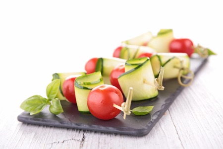 vegetable kebabの写真素材